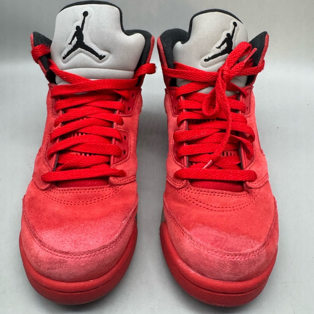 Nike Air Jordan 5 Retro "Red Suede" 440888-602 GS Size 6.5Y Basketball Shoes - Picture 3 of 7